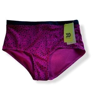 High Waist Brief Bikini All in Motion Cranberry